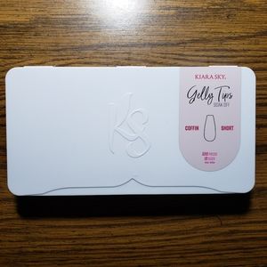 💅 Kiara Sky Gelly Tips 💅 Coffin Short